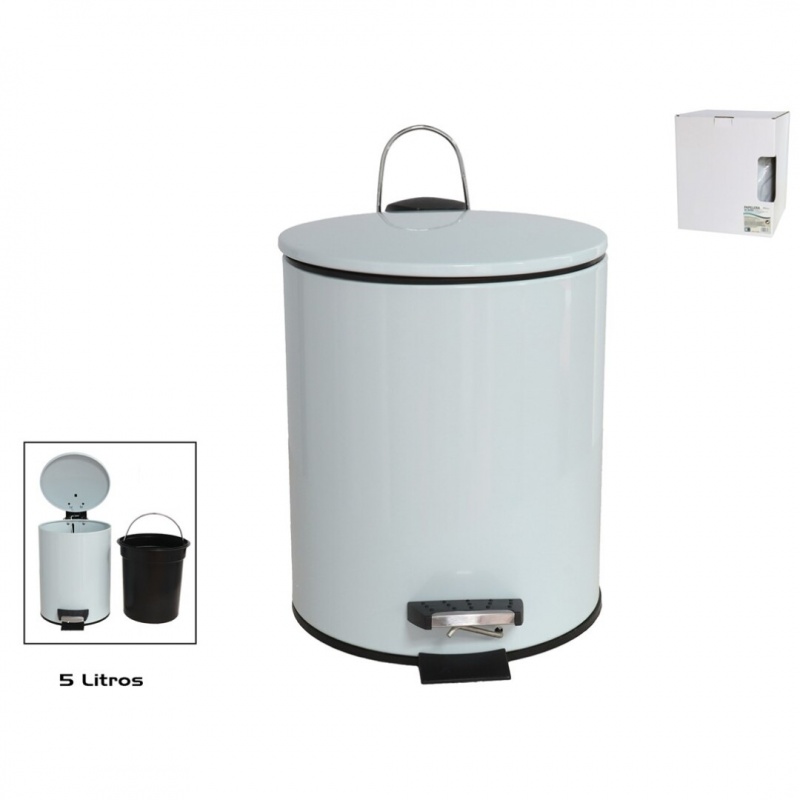 papelera 5 L  azul claro