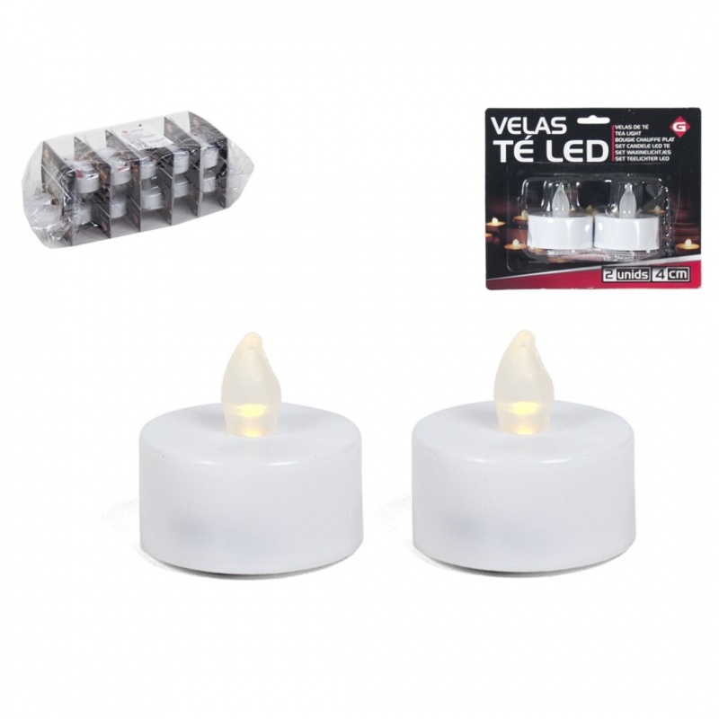 set velas led x2