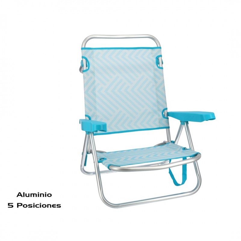 silla playa aluminio fibreline 600