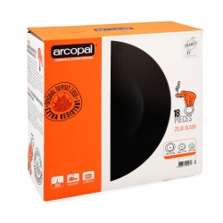 vajilla zelie 18 piezas negro