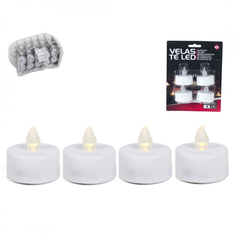 velas te led x4   4 cm