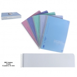 bloc A4 cuadros 4x4  90 gr  80H