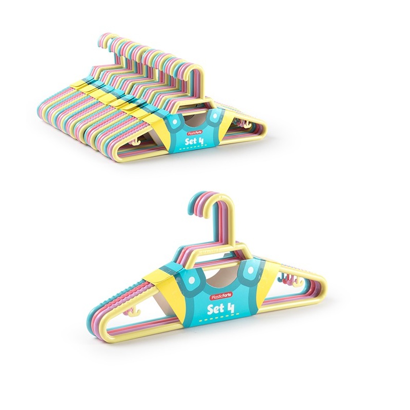 set 4 perchas infantiles