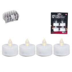velas te led x4   4 cm