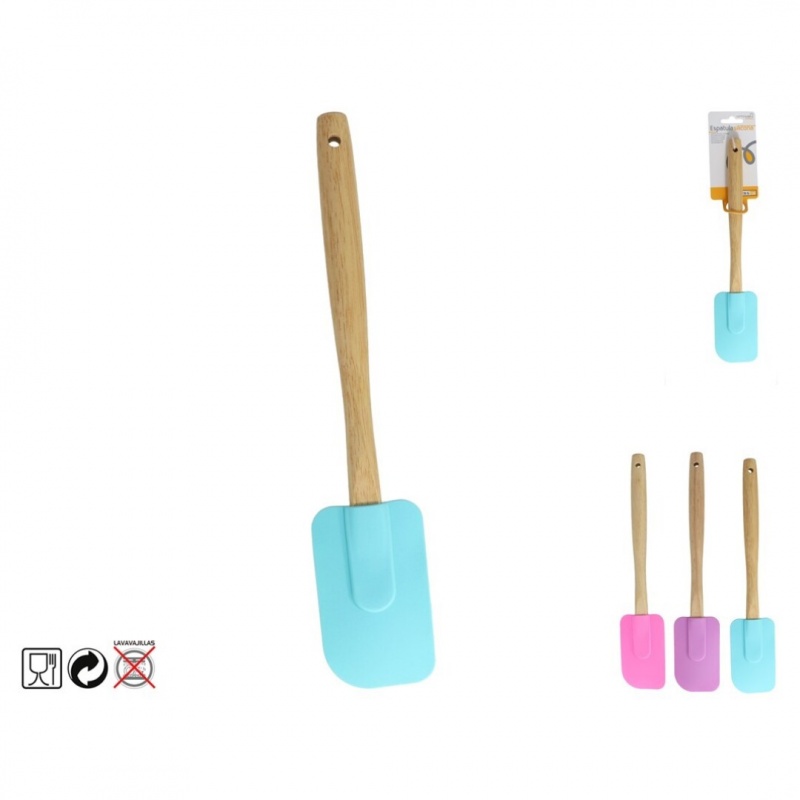 espatula madera silicona