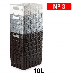 cesta rattan  10 L 33x22 cm