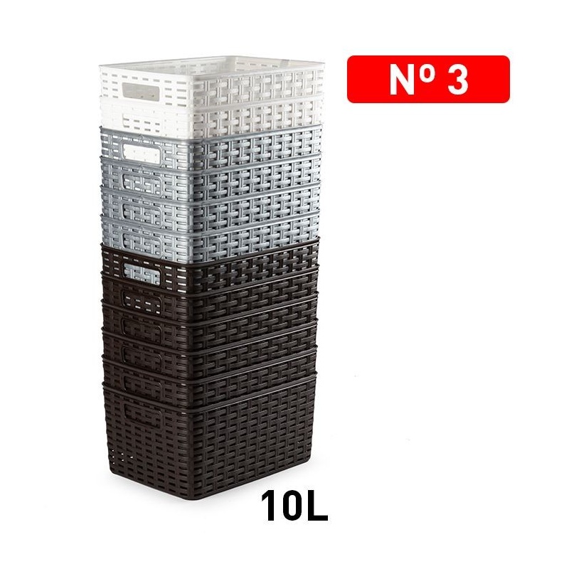 cesta rattan  10 L 33x22 cm