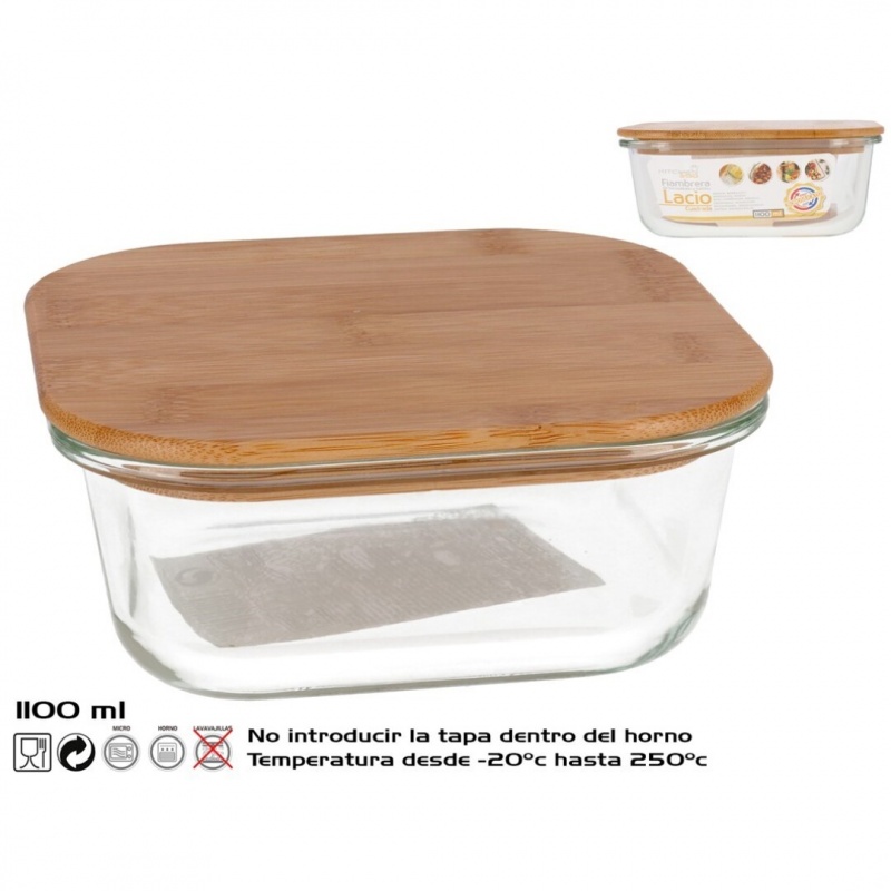fiambrera bambu  1100 ml