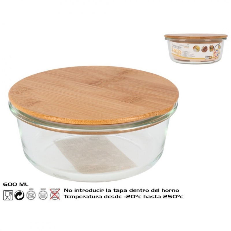 fiambrera bambu 600 ml