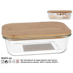 fiambrera bambu  1520 ml