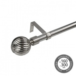 barra cortina metal  160-300 cromo