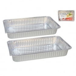 bandeja aluminio x2  31x21