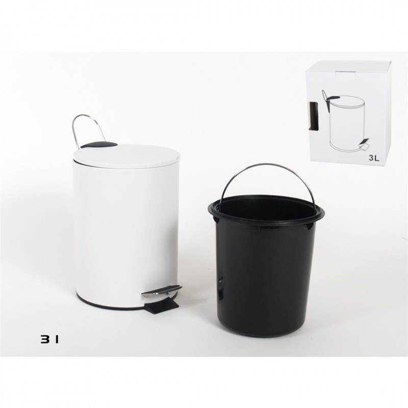 papelera  3 L blanco