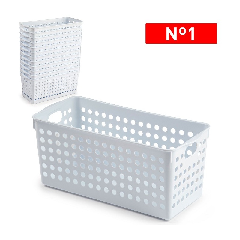 cesta  13x29 cm  blanco