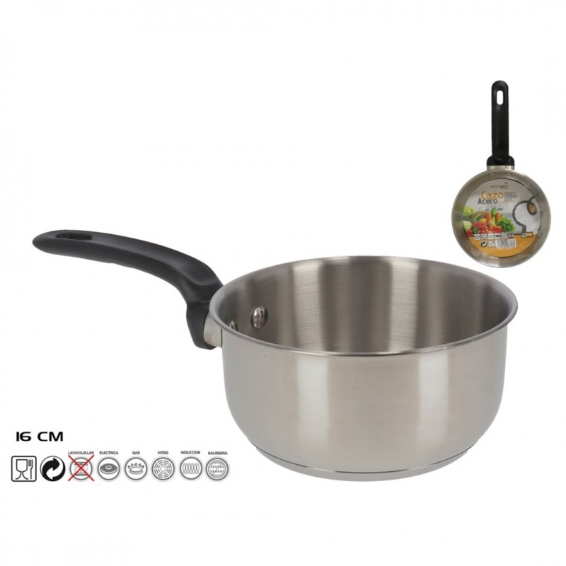 cazo inox 16 cm induccion