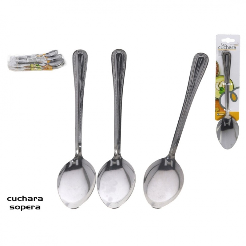 cuchara mesa inox  x3