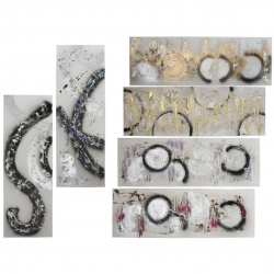 cuadro pintado a mano 120x40