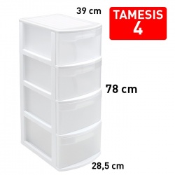 cajonera 4 cajones tamesis blanco