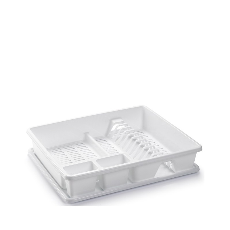 escurreplatos rectangular grande blanco
