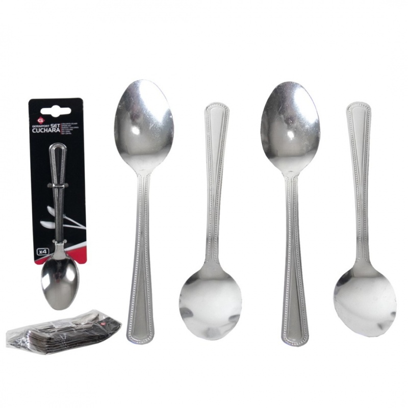 set de 4 cucharas cafe 14 cm