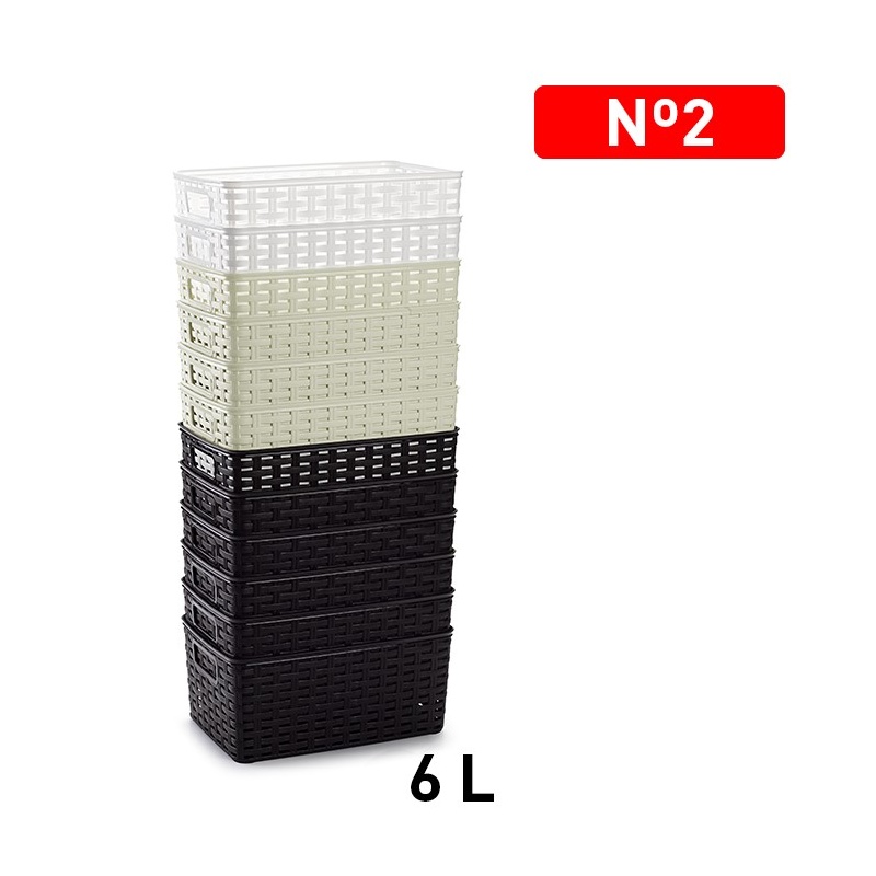 cesta rattan   nº 2     6 L