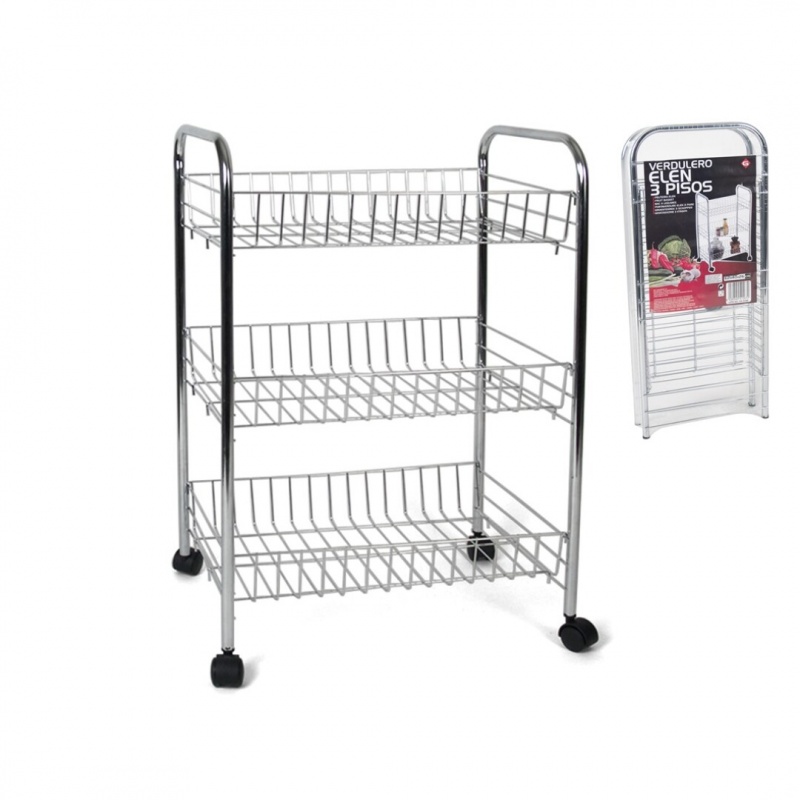 verdulero inox 3 pisos