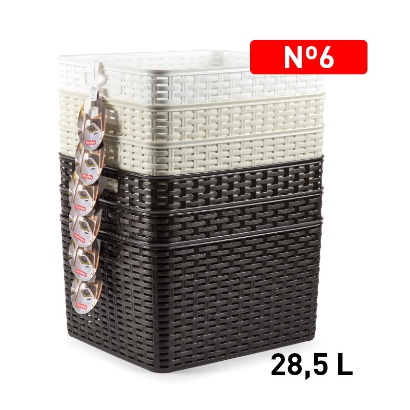 cesta rattan  nº 6    28 L