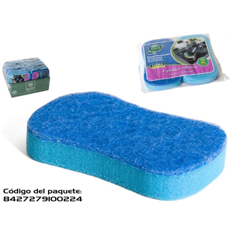 set 2 esponjas vitroceramica